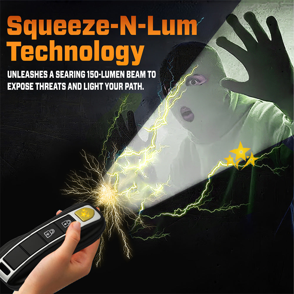 70% OFF ️Hi-Tech Stun Flashlight Car KeyStop Attacks Before They Happen