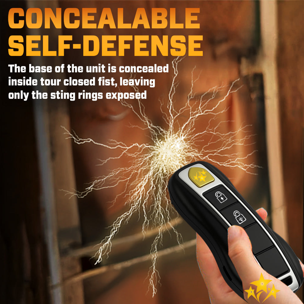70% OFF ️Hi-Tech Stun Flashlight Car KeyStop Attacks Before They Happen